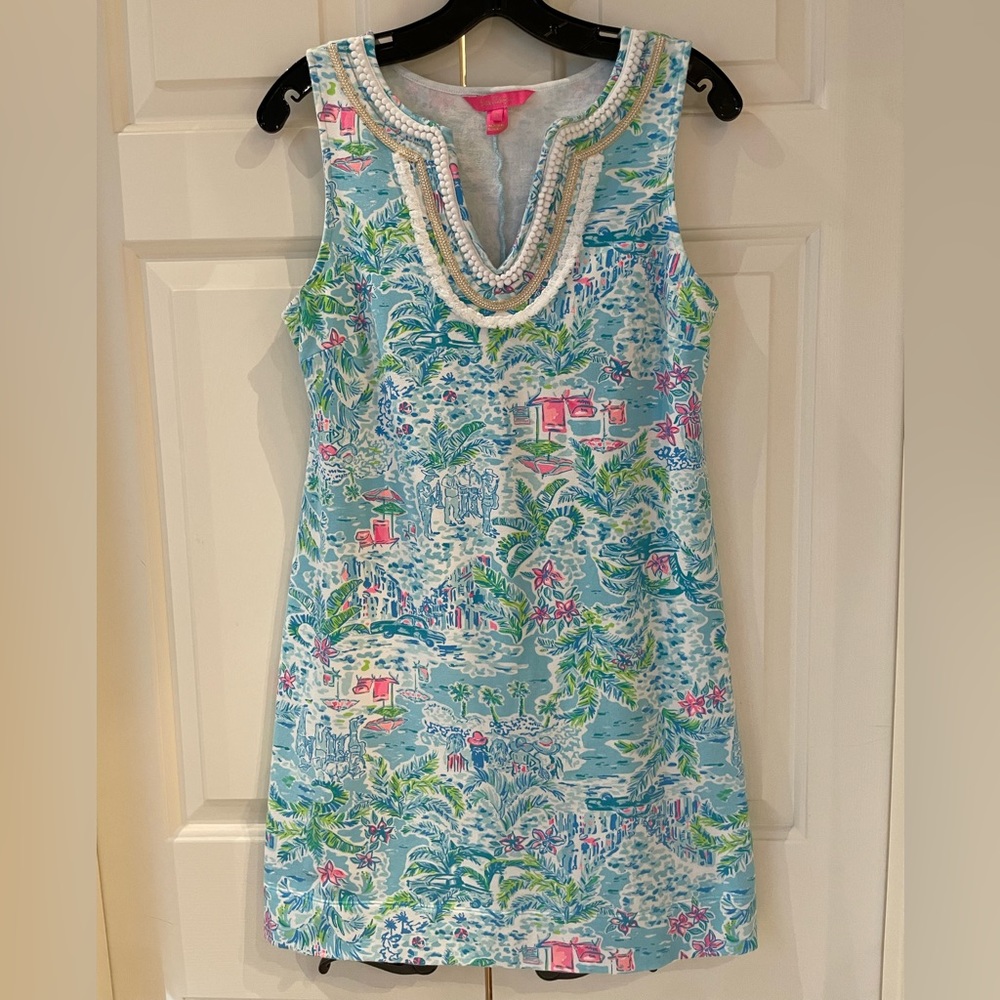 Lilly Pulitzer Stretch Terry Shift Dress - Size Medium